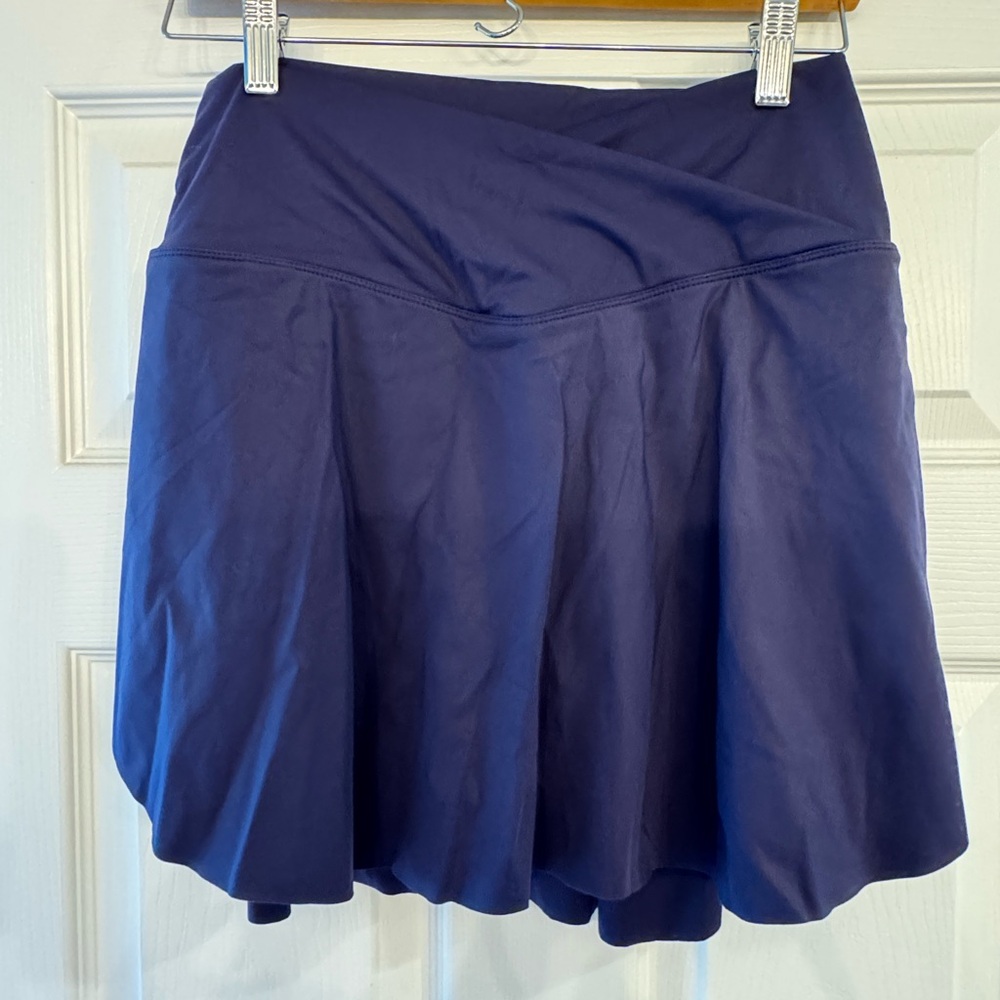 HALARA Deep Blue Airy Crossover Skirt
